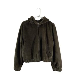 Cupcakes & Cashmere Women’s Breda Faux Fur Hooded Teddy Jacket